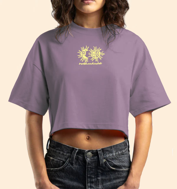 Crop Shirt Sonne Mond