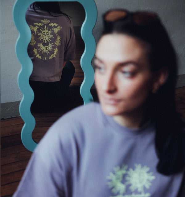 Crop Shirt Sonne Mond