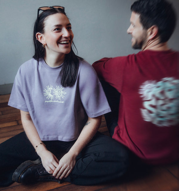 Crop Shirt Sonne Mond