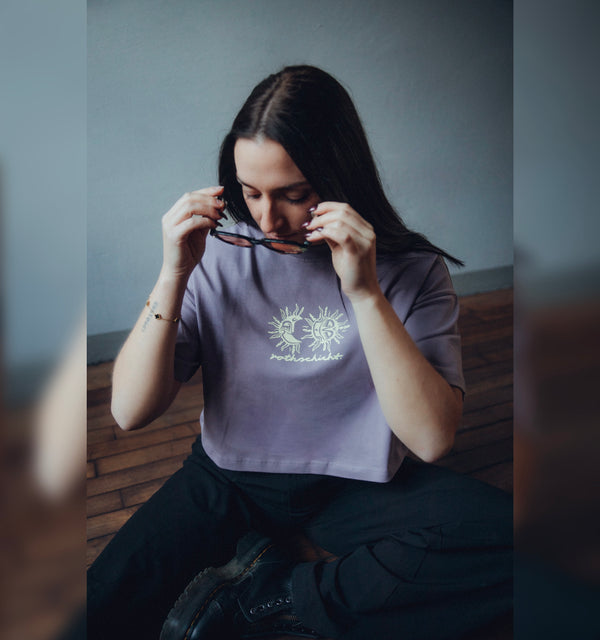 Crop Shirt Sonne Mond
